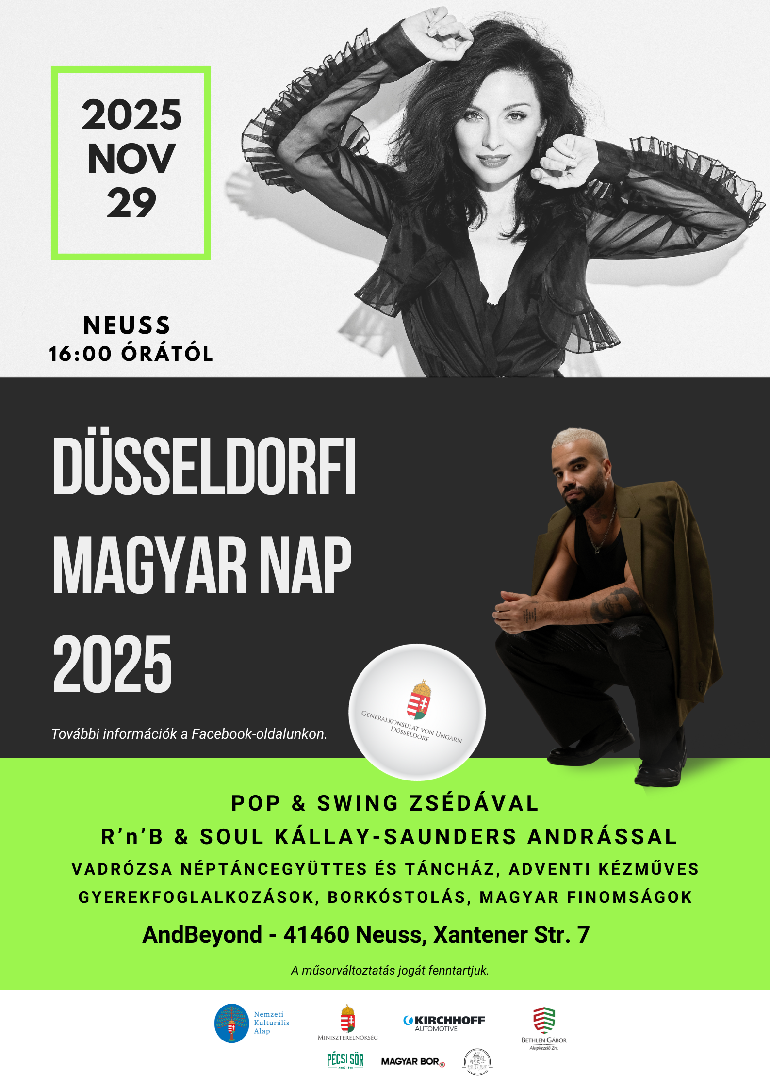 Düsseldorfi magyar nap plakát 2025